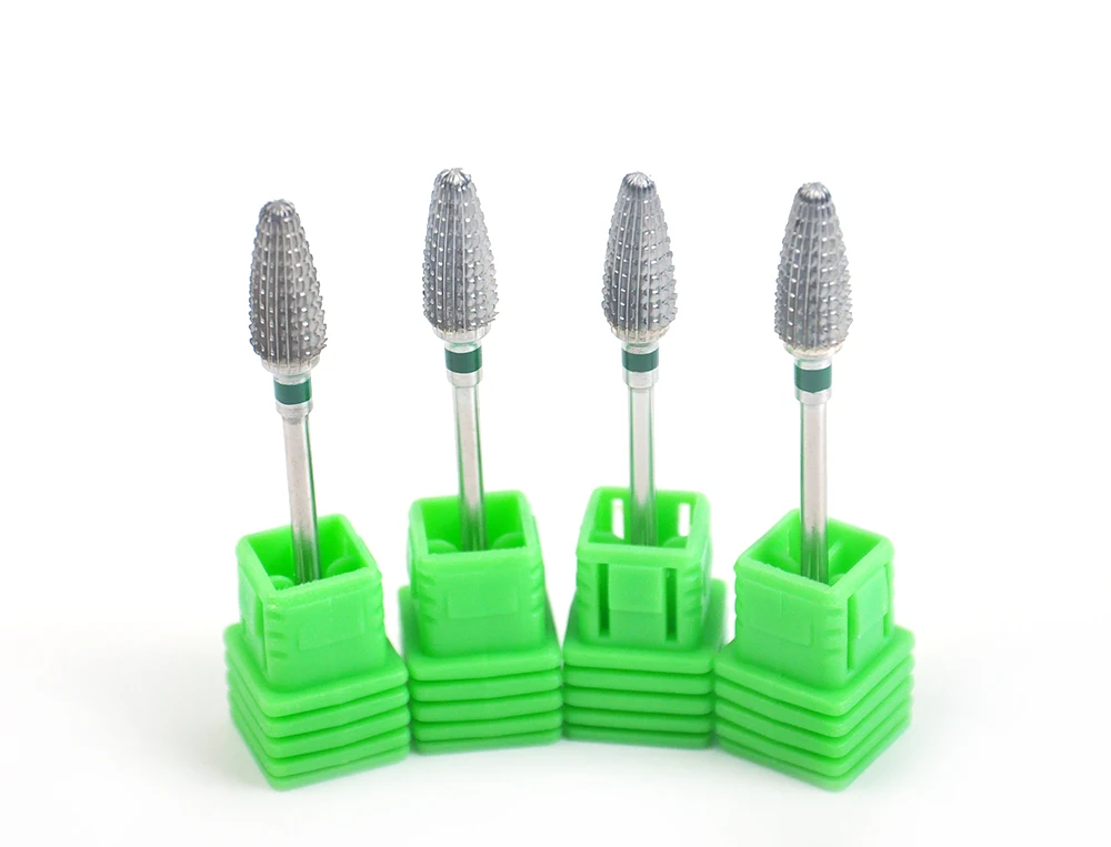 

Big Grinding Head Green Nail Drill Bits Polisher Exfoliating tools for Nail beauty Pedicure Accessory 4pieces 2.35