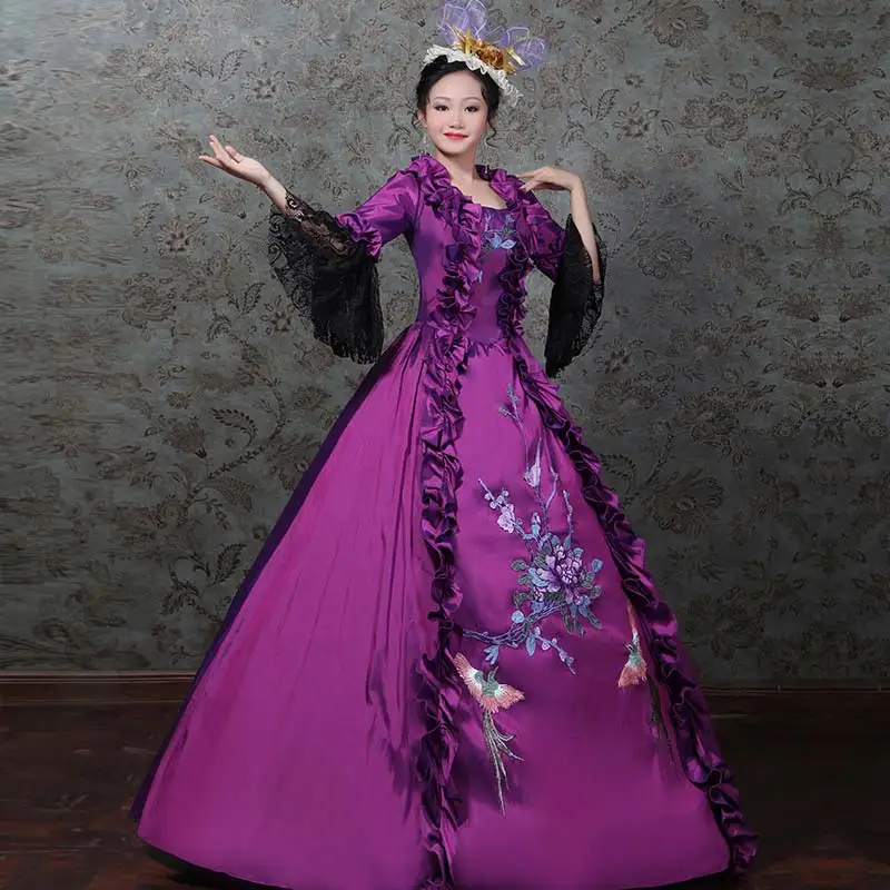 purple rococo dress