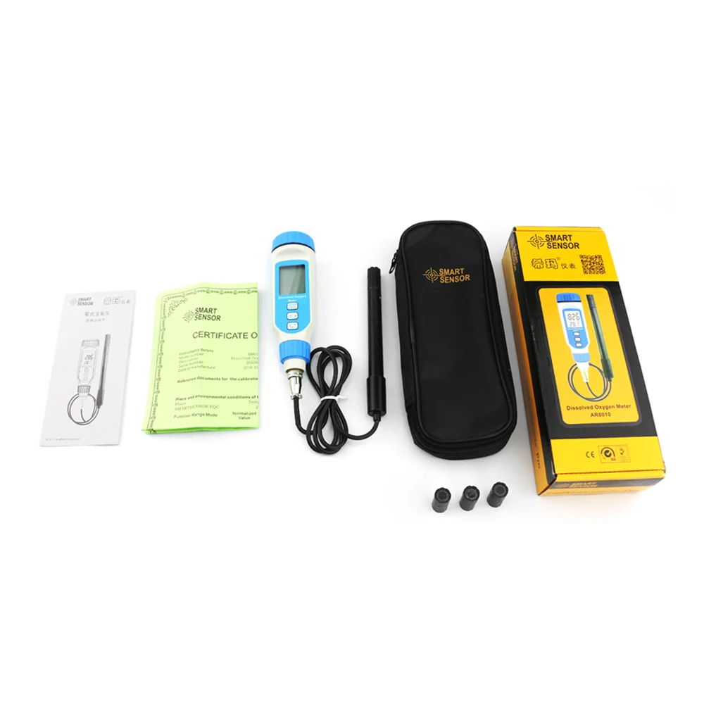 

SMART SENSOR Digital Oxygen Detector Water Quality Tester Portable DO Pen Type Water Quality Meter Dissolved Oxygen Analyzer
