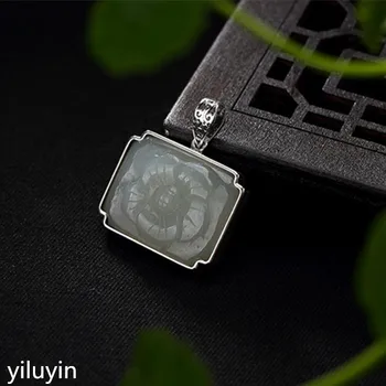 

KJJEAXCMY Fine jewelry S990, peony, peony flower, safety buckle, tassel, pure silver, antique national style sw