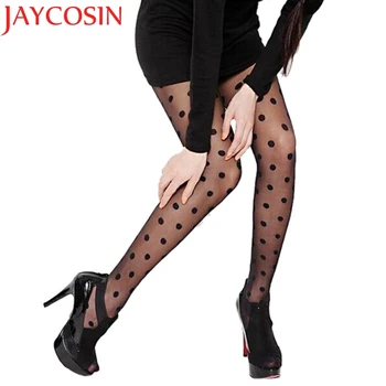 

JAYCOSIN Polka Dot Tights Women Lace Pantyhose Drop Shipping
