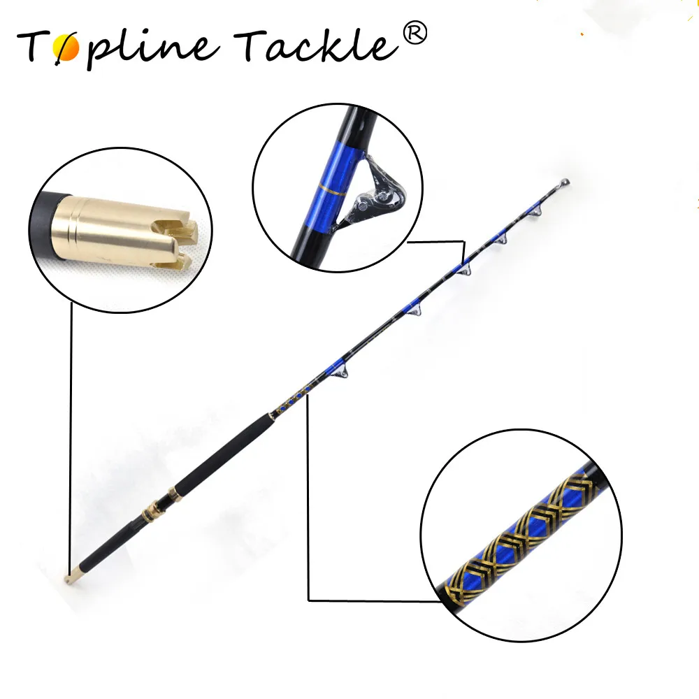 

Game Series Boat fishing trolling rod 80lbs nylon butt 5'6'' 50lbs 80lbs 130lbs boat rods