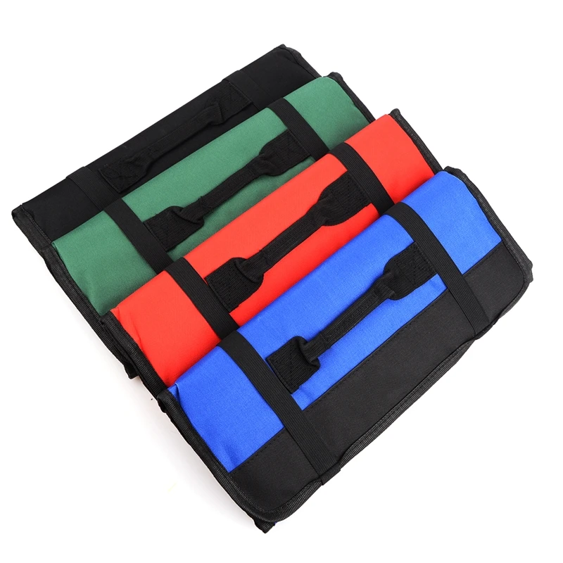 4 цвета дополнительно складной сумки для инструментов Чехол-свёрток электрик Инструменты сумка хранения удобный держатель bolsa herramientas