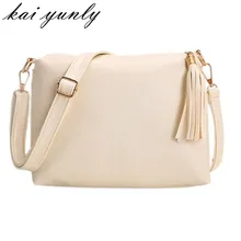 1 STÜCK Hight Qualität Heißer Mode Neue Frauen Quaste Leder Crossbody Umhängetasche Umhängetasche November 21