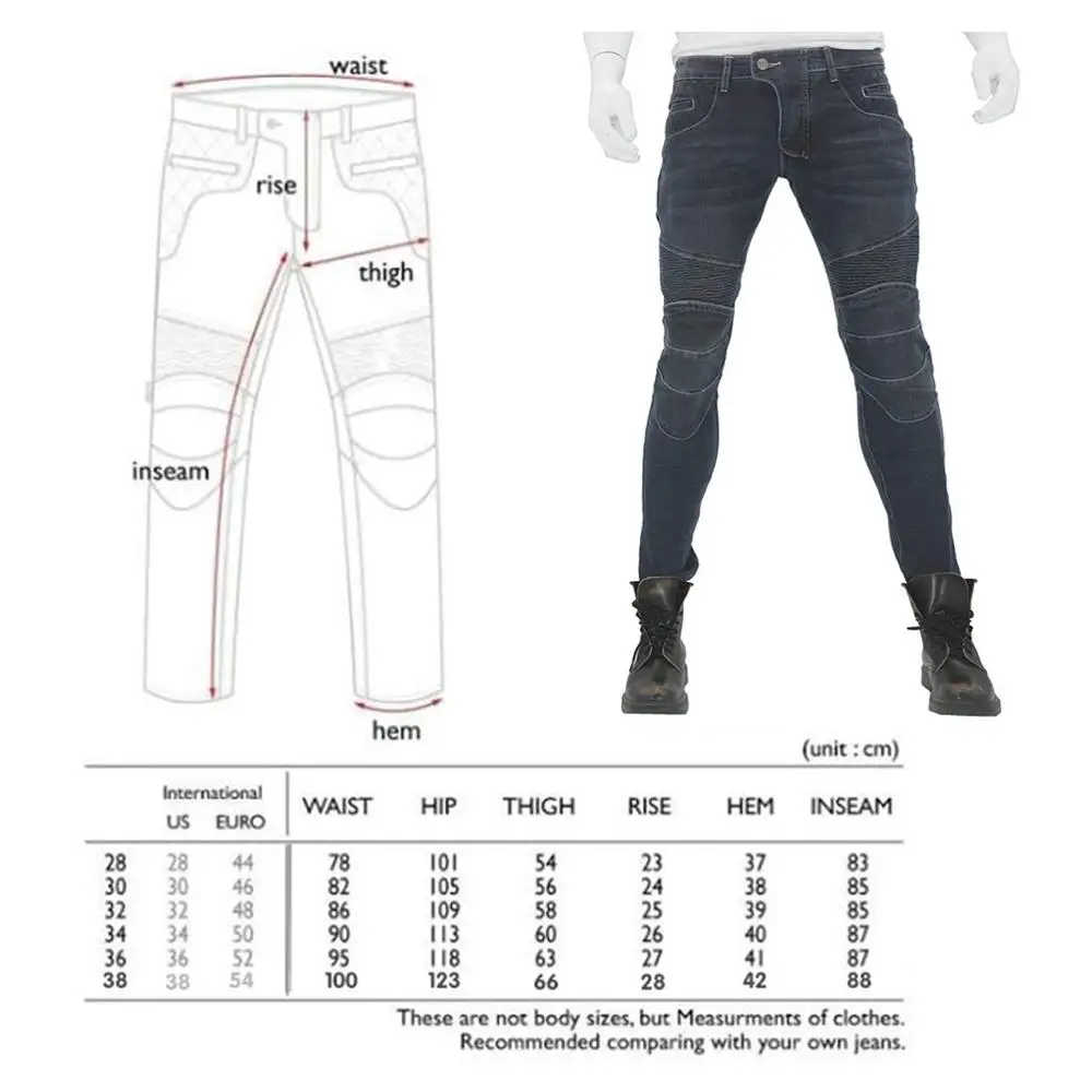Мужские штаны для езды на мотоцикле, гоночные джинсы для мотокросса, защитные штаны с улучшенной CE панелью 4 X, съемная набедренная защита колена