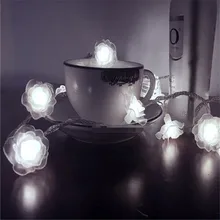 5 M 28 светодиодный романтическая роза светодиодный Новогодняя гирлянда уличная гирлянда Рождественские украшения для дома гирлянды natal