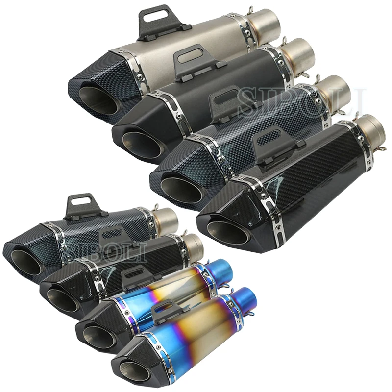 

Inlet 51MM Universal For Akrapovic Motorcycle Exhaust Modified Muffler Small Subuliform Pipe With DB Killer Motorbike Exhaust