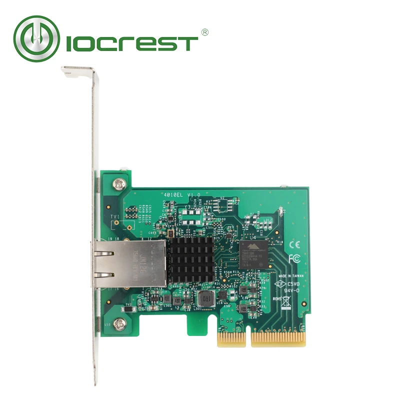 Iocest PCI-Express x4 для одного порта 10G/2,5G/1000 M/100 M RJ45 Lan адаптер Ethernet gigabit nic сетевая карта