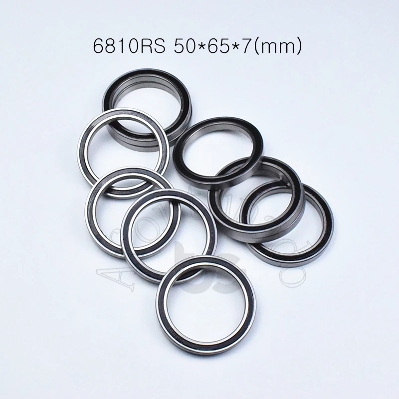 6810RS 50*65*7 (мм) 1 шт. подшипник ABEC 5 6810 из хромистой стали с резиновым уплотнением