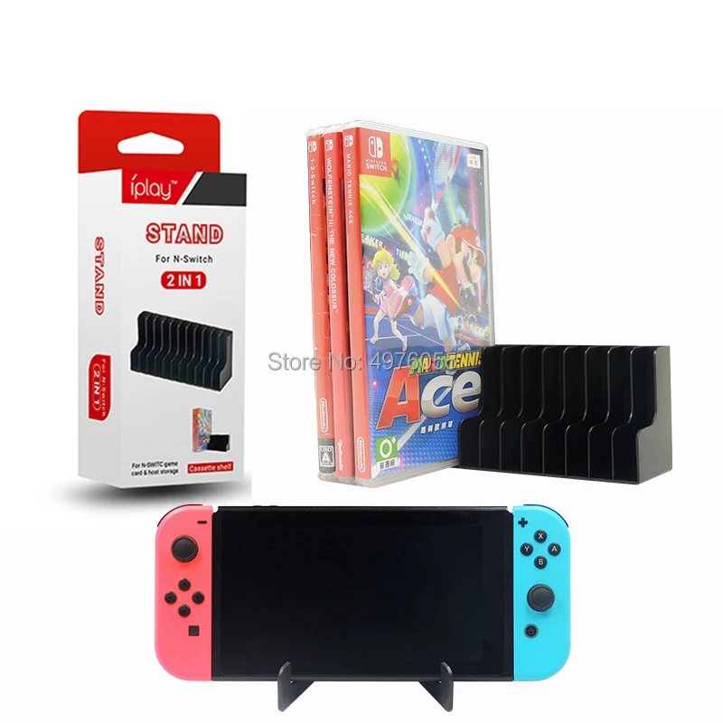 

Nintend Switch Accessories 2 in 1 Kit Playstand Holder Bracket, Game Card CD Disk Holder For Nintendos Switch NS