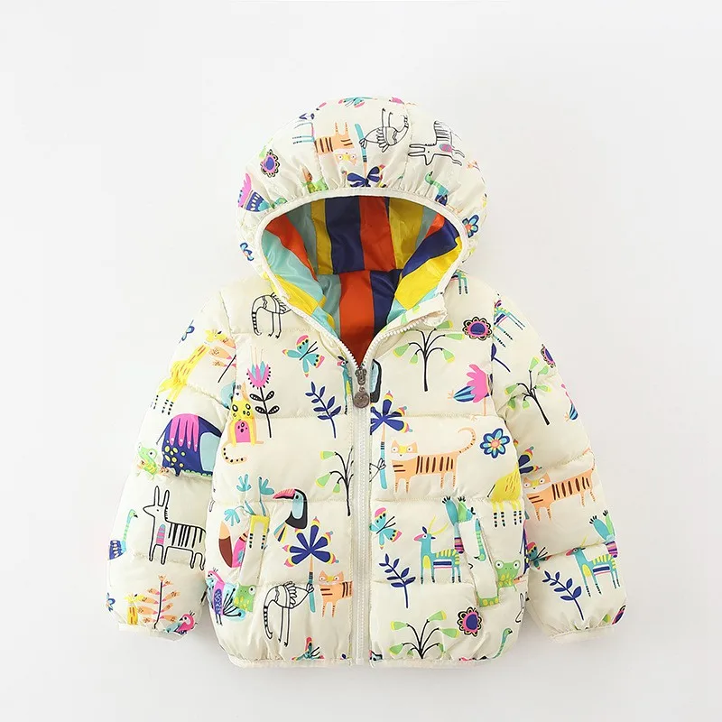 COOTELILI  Children Outerwear Coat Winter Baby Boys Girls Jackets Coat Infant Warm Baby Parkas Thick Kids Hooded Clothes (5)