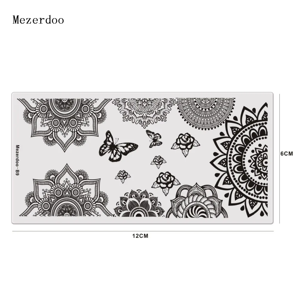 144 16 De Réductionplaque à Ongles Papillon Divers Motif De Fleur Arabesque Modèle De Timbre Dart Des Ongles Image Maquillage Plaque Destampage