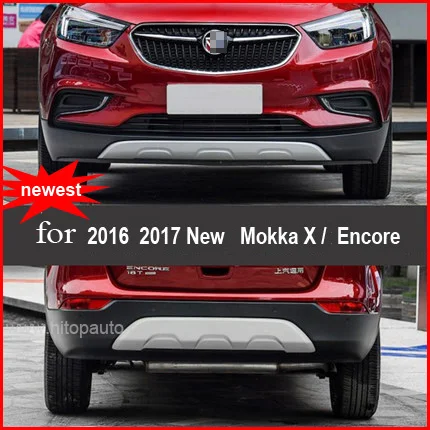 Противоскользящая пластина/Защита бампера для Opel new& old Mokka Encore 2013-2016304 нержавеющая сталь, передняя и задняя, низкая прибыль продвижение