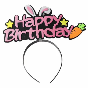 

Kids Women Girls Fashion LED Animal Rabbit Ears Birthday Headband Head Accessories Light Up Birthday Party Decoration