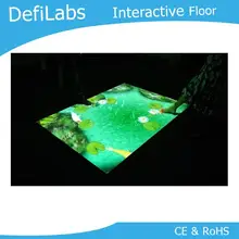 DefiLabs Интерактивная напольная система для цифровых вывесок, вы можете изменить свой собственный логотип, изображение, видео, аудио