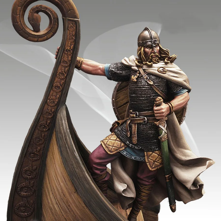 

1/24 Scale Unpainted Resin Figure Captain Viking