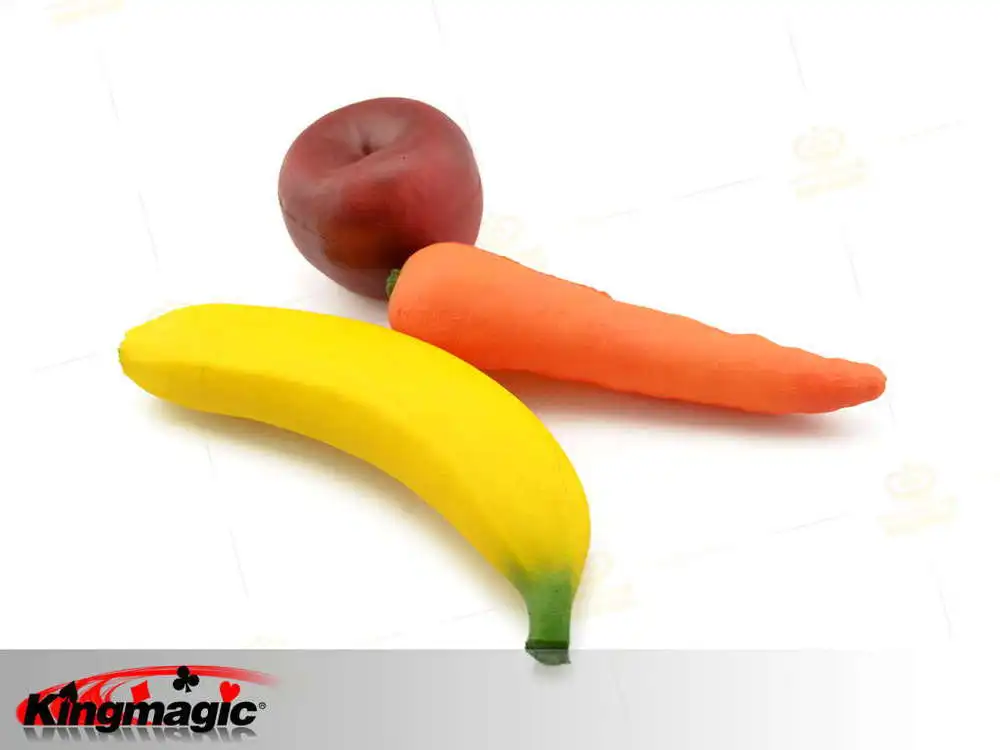 

Appearing Rubber Apple (bananas or Carrot or bread) 1pcs price Kingmagic Magic Fruit Magic Props
