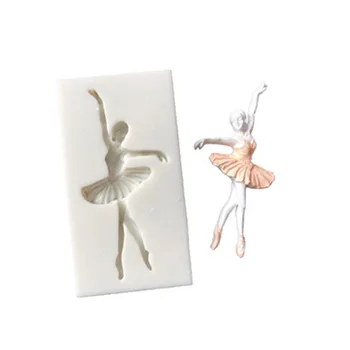 

Ballerina Girl1pc Fondant Cupcake Decorating Molds Cake Silicone Mold Sugarpaste Candy Chocolate Gumpaste Clay Mould