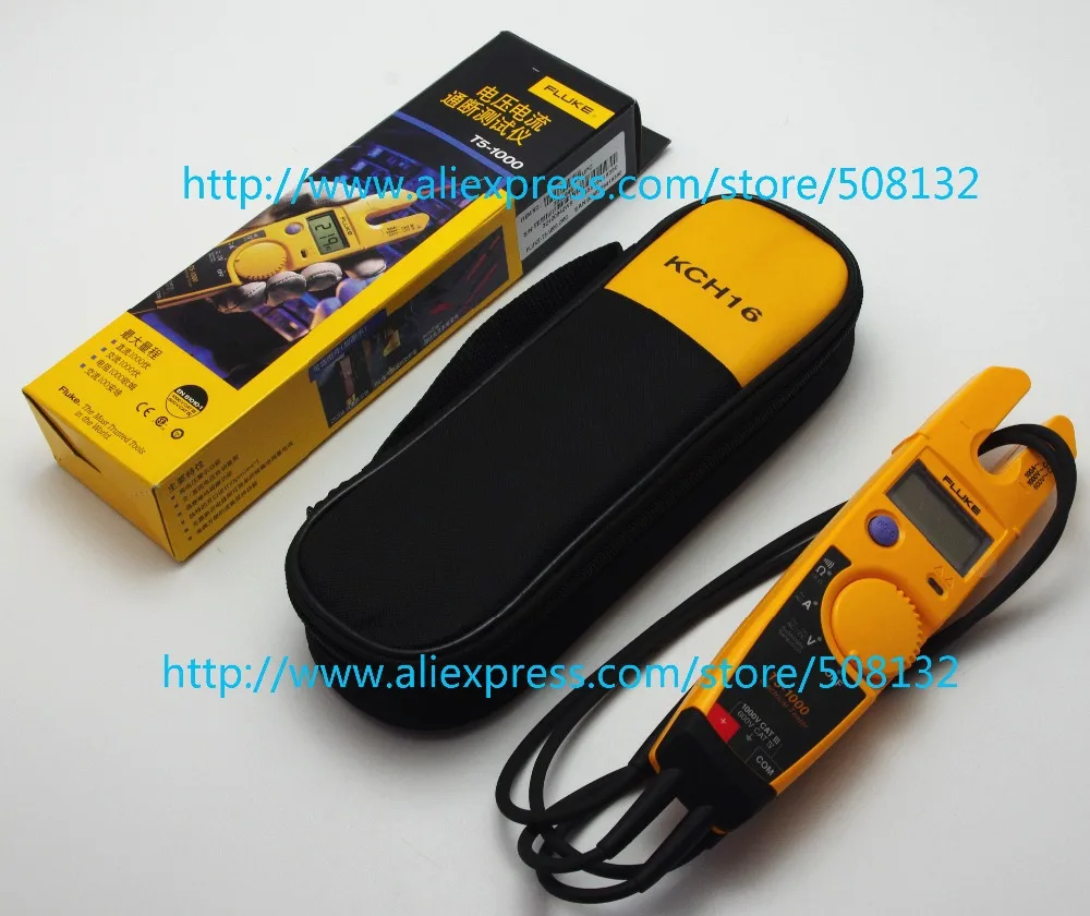 FLUKE T5 1000 1000 Voltage Current Electrical Tester +Soft case KCH16