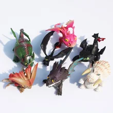 7pcs/Set full set Movie How to Train Your Dragon 2 PVC Action Figures Night Fury toothless dragon toys for Children