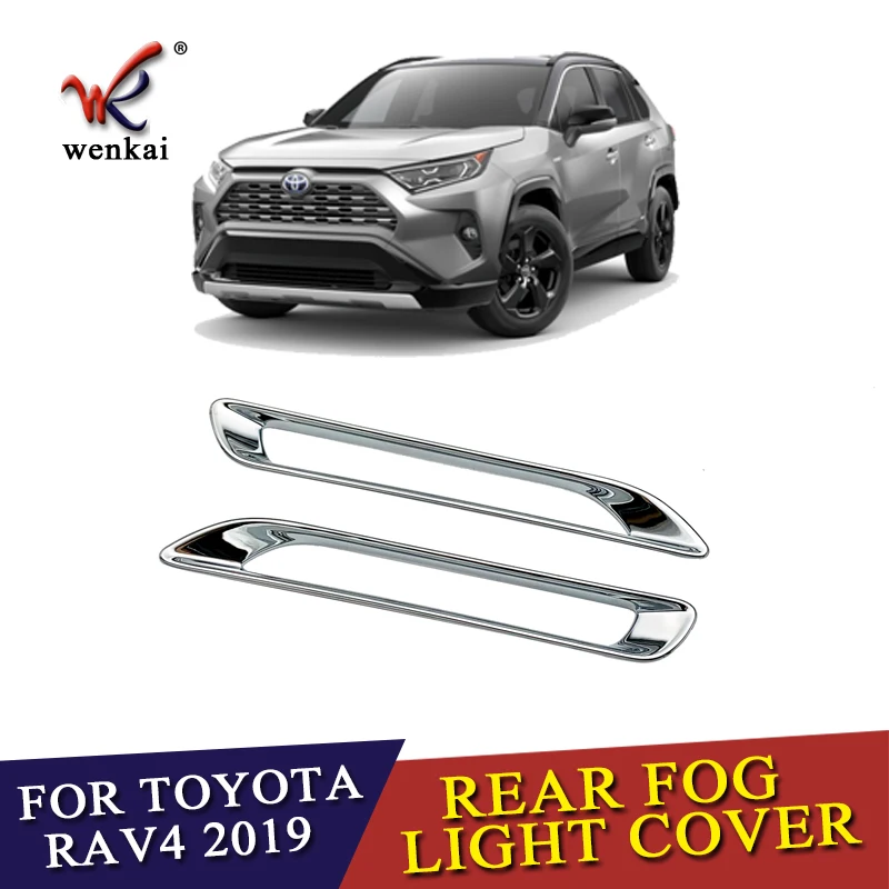 2 шт./лот для Toyota Rav4 2019 2020 ABS хромированный задний отражатель противотуманная фара