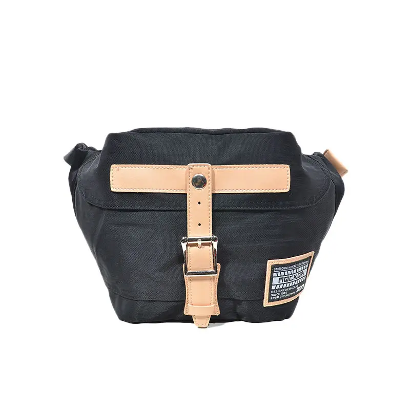 Mackar Twill Kain Oxford Mens Womens Dada Pinggang Tas Padat Warna