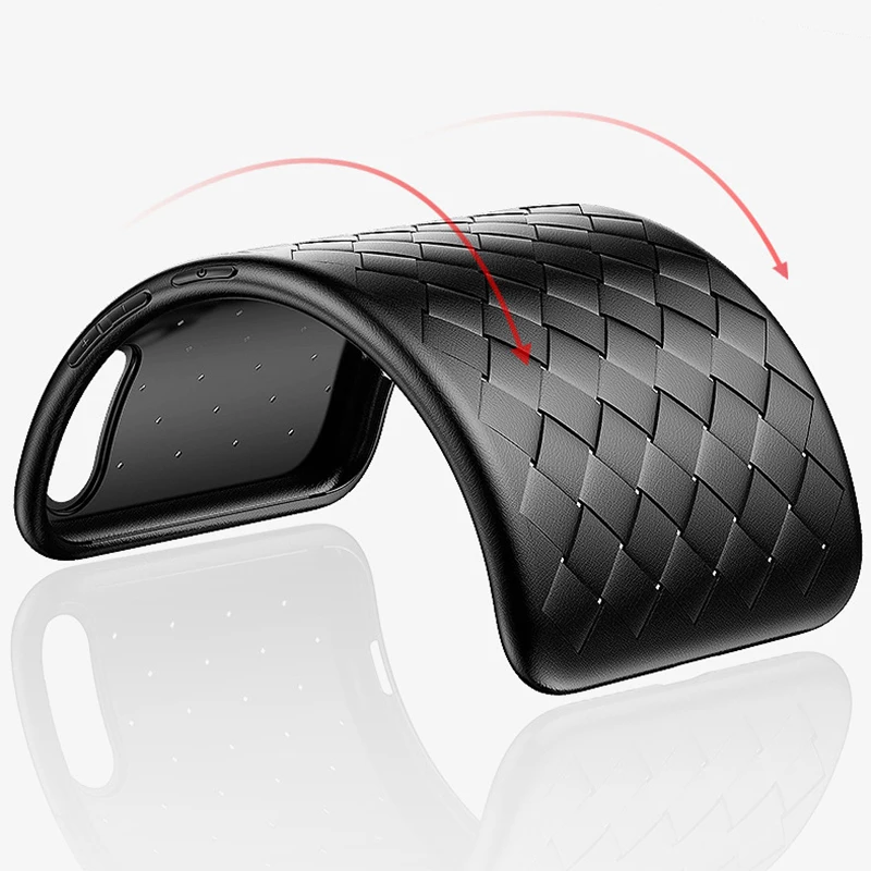 

Soft Case For Huawei P30 Woven Knit Back Cover For Huawei P30 Pro Cases Heat Dissipation Fundas