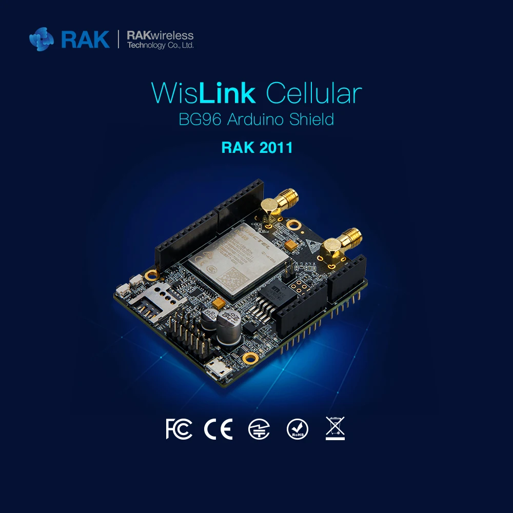 Экран WisLink cellular BG96 одновременно поддерживает 3 стандарта сотовой связи: 2G/EGPRS, 4G/LTE Cat-M1(eMTC), Cat-NB1(NB-IoT