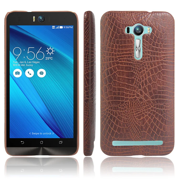 Роскошный чехол из искусственной кожи с крокодиловым узором для ASUS ZenFone Selfie ZD551KL