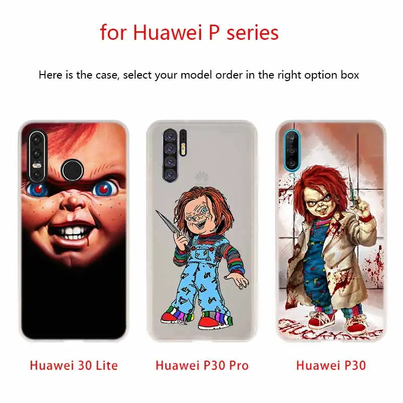 NAYIDA Charles Lee Ray Chucky кукольный чехол силиконовый мягкий TPU для Huawei P30 P40 P20 Pro P10 P9 Lite P Smart