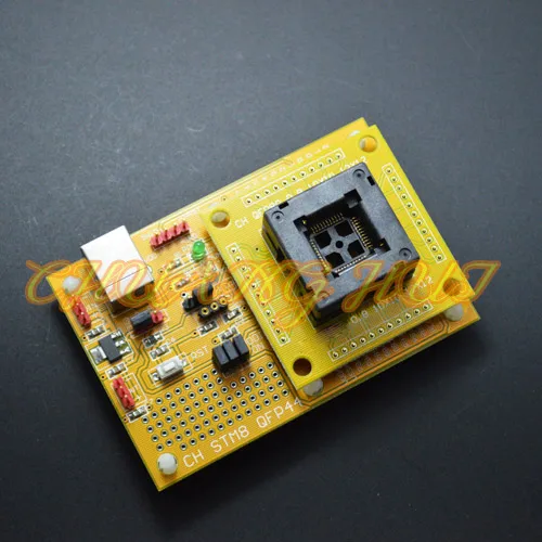 IC с открытым верхом QFP44 STM8 основной плате STM8A STM8S STM8L скачать сиденье тестовое гнездо программист адаптер TQFP44 LQFP44 шаг 0,8 мм