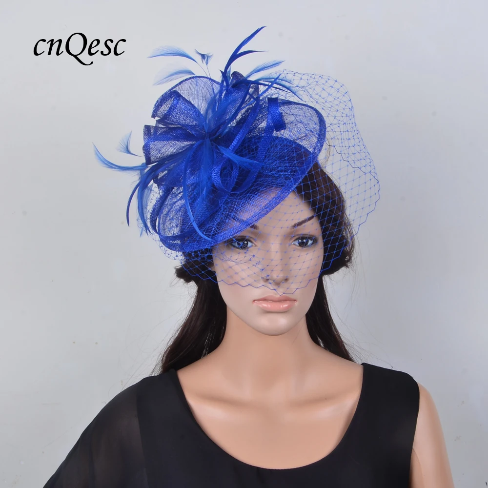 cobalt blue hair fascinator