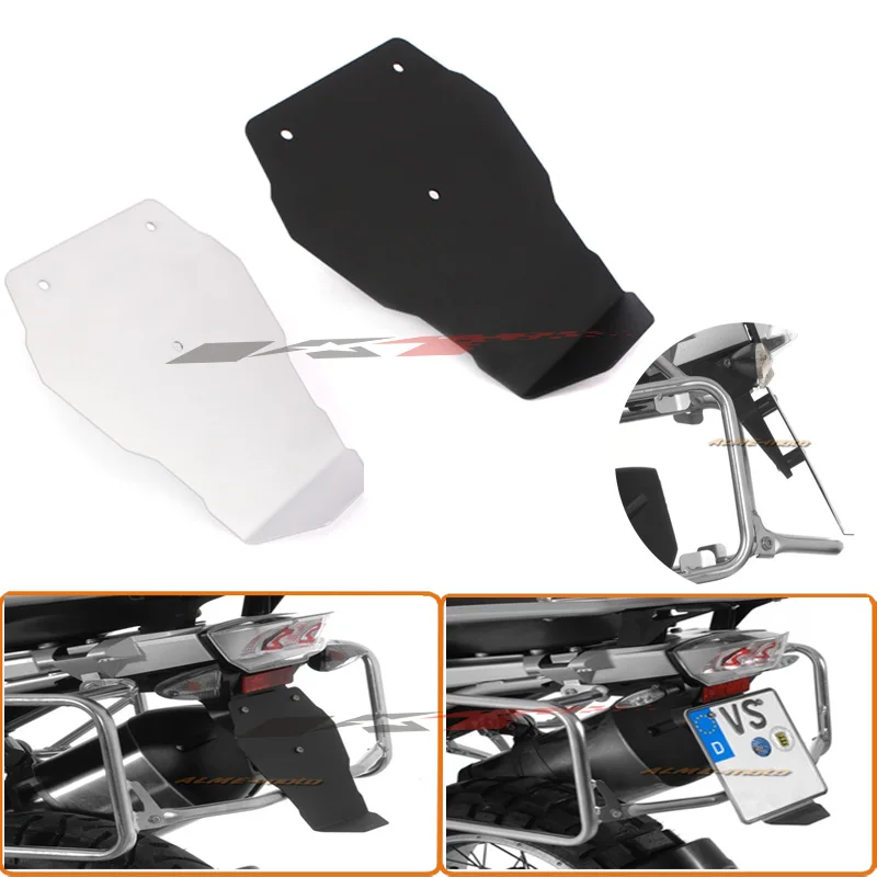 Motorcycle Aluminium Number Plate Splash Guard License Plate Holder For