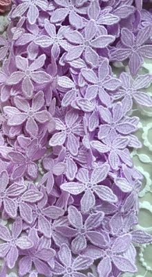 5-10 ярдов) 9 доступен выбор цветов изысканный водорастворимый вышивка кружева excipient DIY аксессуары для одежды RS1005 - Цвет: Purple   10yarsds