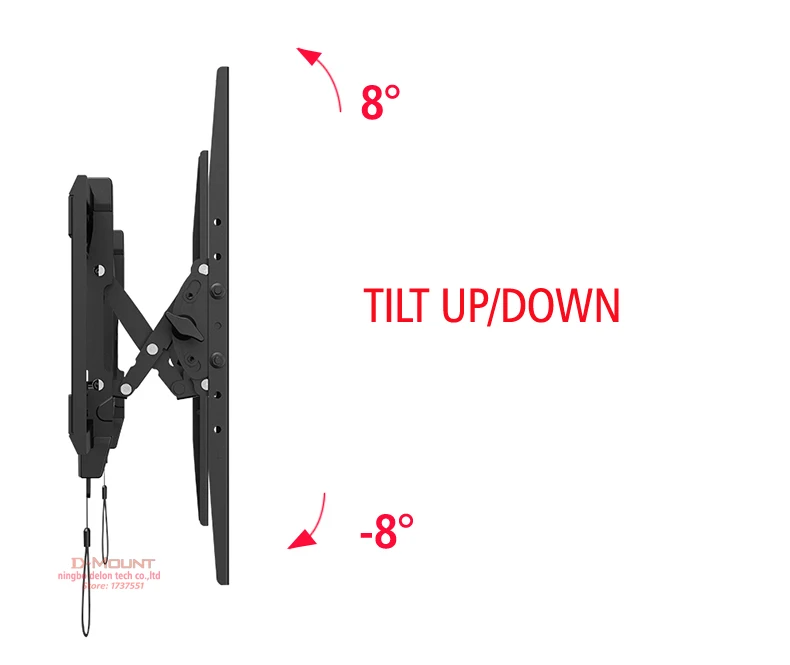 NB C70-T 5"-70" 125 фунтов большой телевизор плоский светодиодный ЖК-Телевизор настенный кронштейн наклона монитор крепление с пузырьковым уровнем