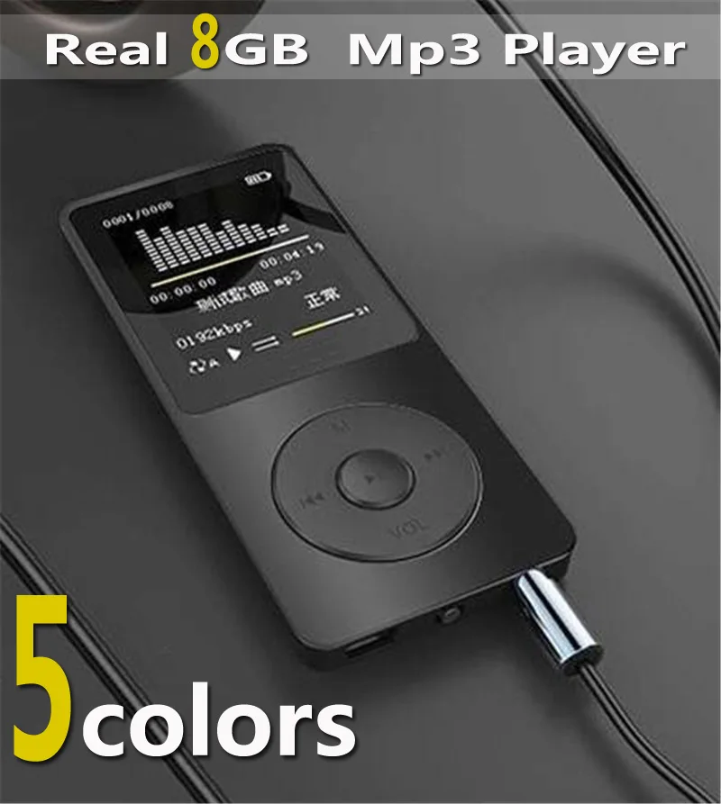 High quality Real 8GB lossless MP3 Music player 1.8" TFT screen MP3 E
