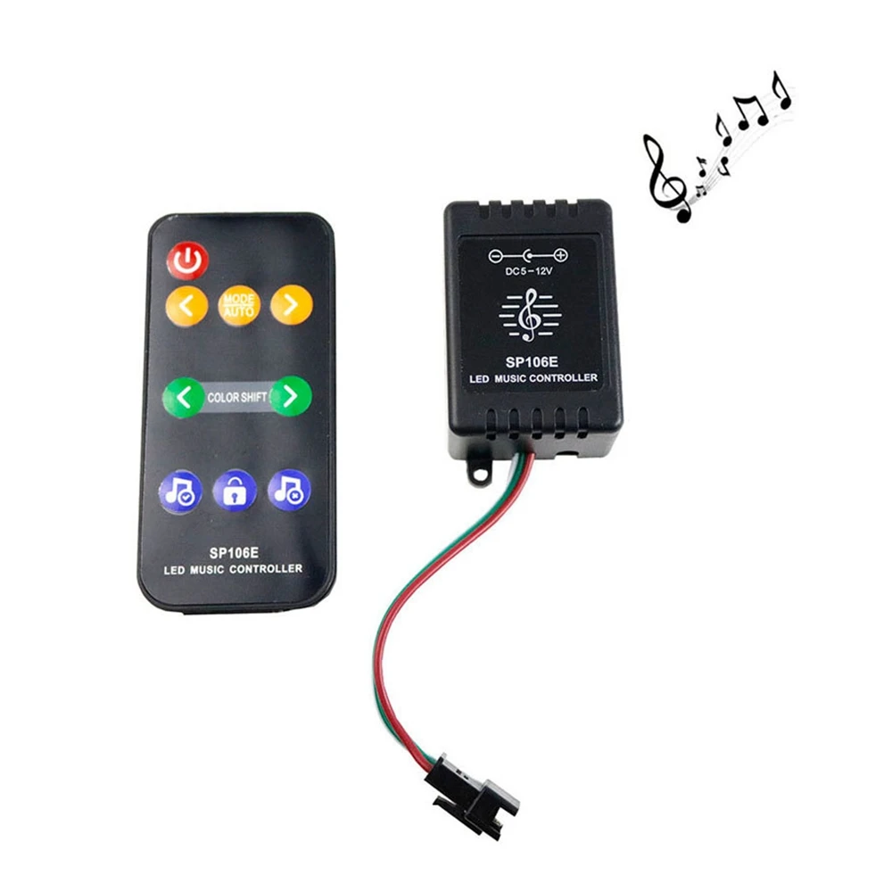 SP106E RGB Led музыкальный контроллер смарт пикселей для WS2811 WS2812B 6812 1903 6803 светодиодные