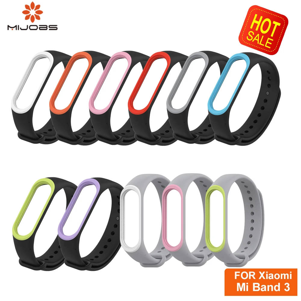 Mijobs Mi band 3 Strap Color Wrist Strap For Xiaomi Mi Band 3 Strap Bracelet Mi Band 3 Silicone bracelet replacement Accessories Mijobs Mi band 3 Strap Color Wrist Strap For Xiaomi Mi Band 3 Strap Bracelet Mi Band 3 Silicone bracelet replacement Accessories