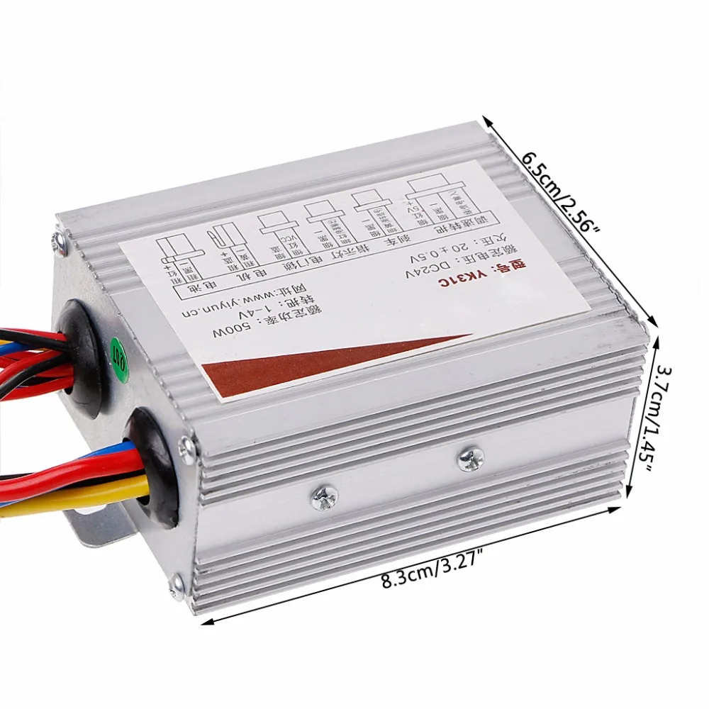 DC 24V 500W регулятор скорости мотора 30A для электрического велосипеда скутера