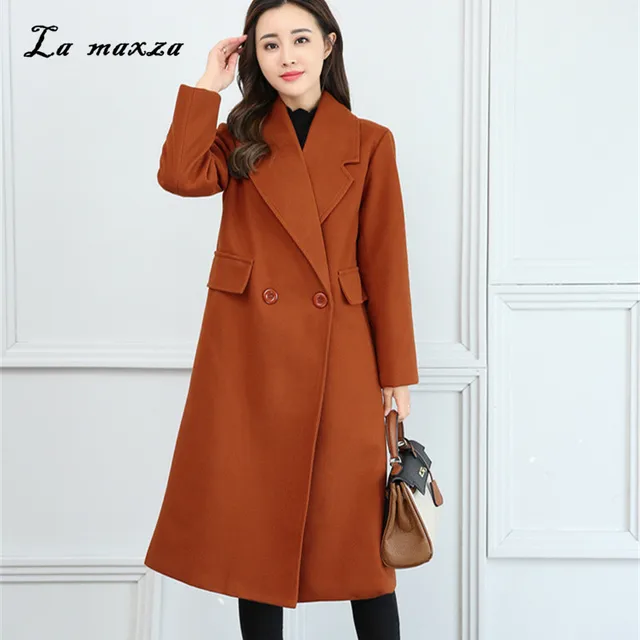 Women Coats Autumn Winter 2018 Korean Style Coat Casual Fashion Elegant ...