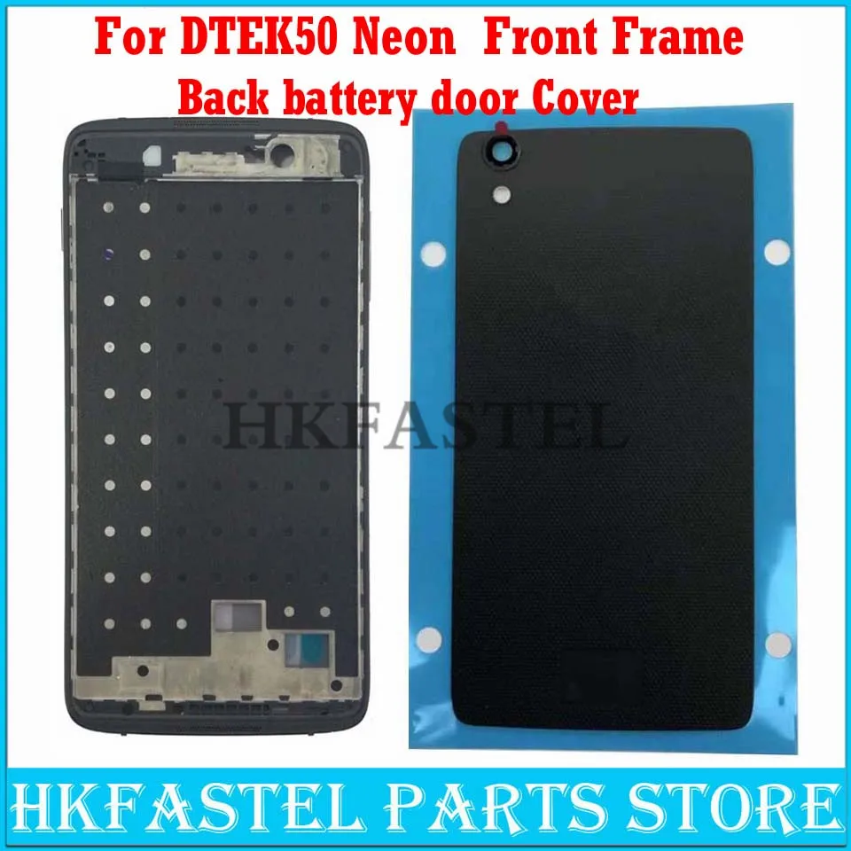 

For Blackberry Dtek50 Dtek 50 Neon STH100-1 -2 New Original Mobile Phone Front LCD Frame Housing Back battery door cover case
