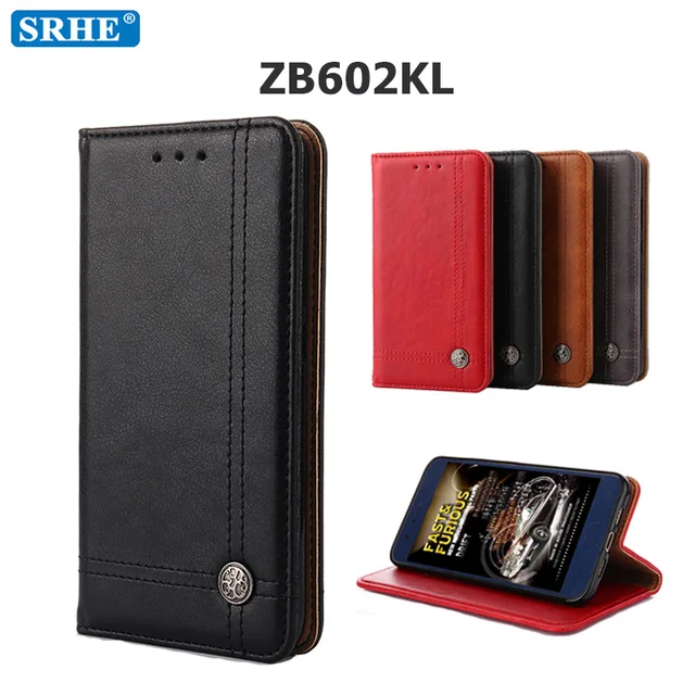Best Offers Asus Zenfone Max Pro M1 ZB602KL Case Flip Luxury Leather Stand Cover For Asus Zenfone Max Pro (m1) ZB602KL Case 2018 Coque