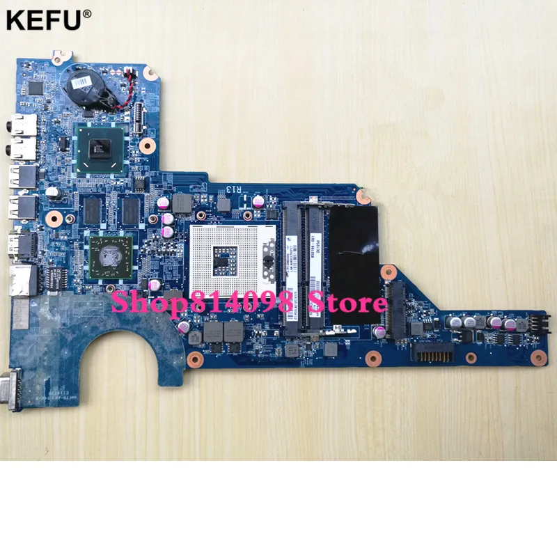 KEFU 636375-001 DA0R13MB6E0 для HP Pavilion G4 G6 G7 материнская плата для ноутбука 650199-001 HM65 HD6470 1 ГБ DDR3 100% Тесты