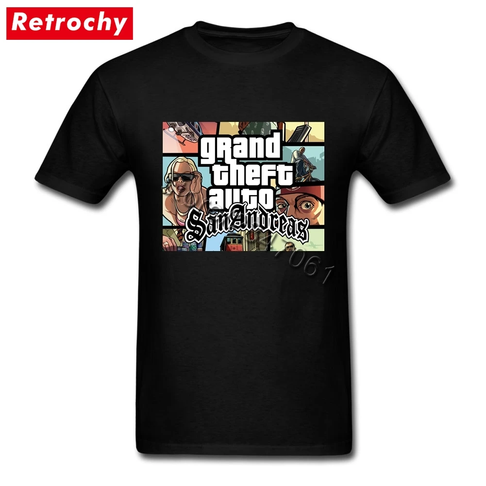 2017 Popular Gaming T Shirt GTA San Andreas Team GRAND THEFT AUTO Tee