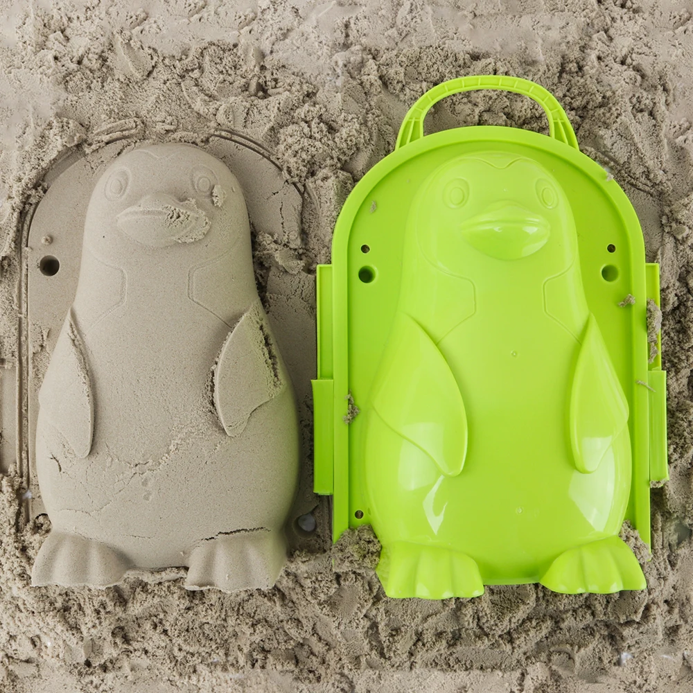 

Funny Beach Sand Game 3D Cartoon Penguin Mold Beach Snow Sand Model Children's Model Toys Children Outdoor Beach Playset