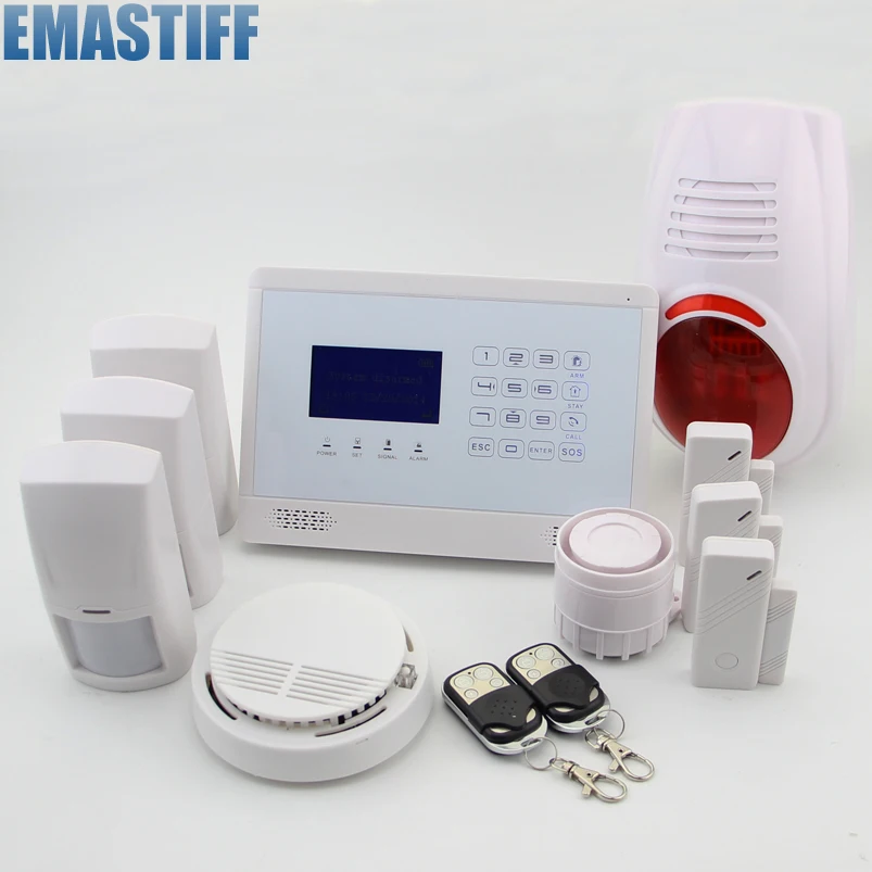

APP Controlled Wireless GSM Home Security Alarm System, 850/900/1800/1900MHz, Smoke Sensor, Touch Panel,3 PIR Sensor