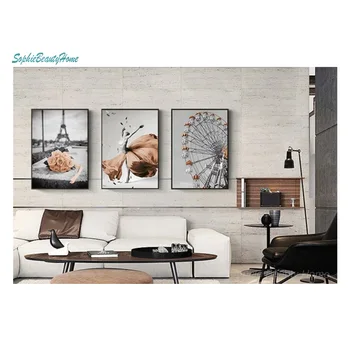 

Landscape 5D Diamond Tower Ferris Wheel Embroidery Beautiful Triptych Diamond Painting Diy Cross Embroidery Embroidery Decoratio