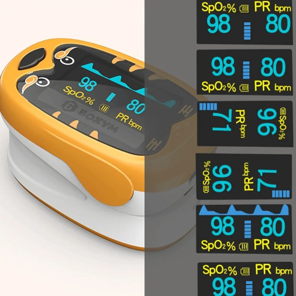 

new Baby Fingertip Pulse Oximeter Blood Oxygen Saturation Monitor withBattery Operated Portable and Lightweight OLED Display
