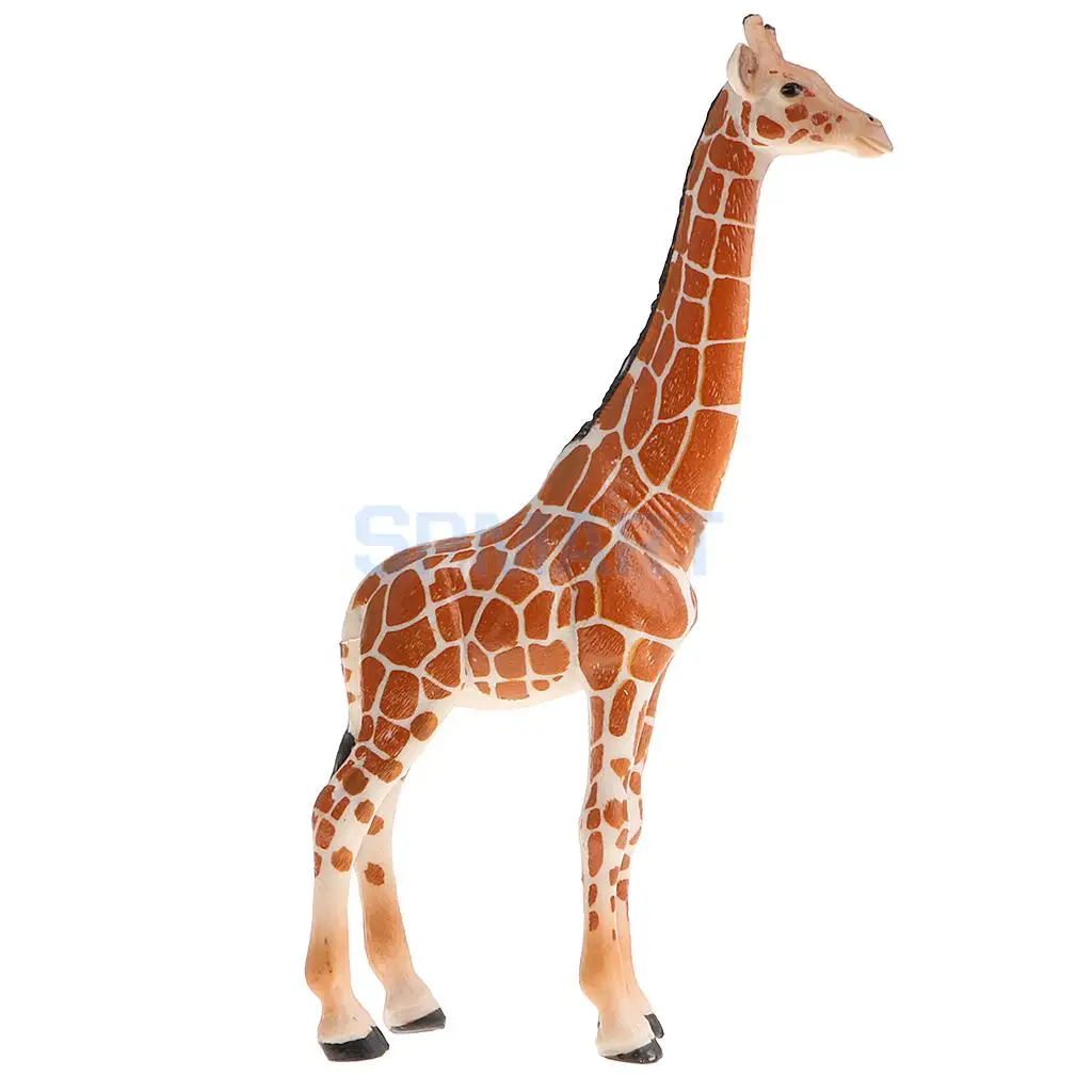 Lifelike Wildlife Giraffe Animal Figurine Model Kids Children