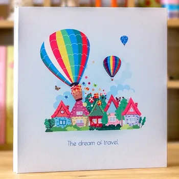

Diy self-adhesive film handmade photo album this album baby growth album family universal children record gift